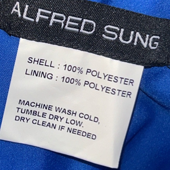 NWT Alfred Sung Satin evening gown - Picture 7 of 7